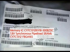 Μνήμη IC CY7C1312KV18-300BZXC 1.8V Συγχρονισμένες σωληνώσεις SRAM CY7C1312 FBGA165