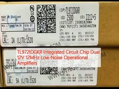 TL972IDGKR Διπλό τσιπ ολοκληρωμένου κυκλώματος 12V 12MHz λειτουργικοί ενισχυτές χαμηλού θορύβου