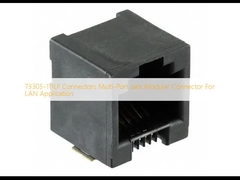 73305-111LF Συνδετήρες Πολλαπλές πόρτες Jack Modular Connector Για εφαρμογές LAN