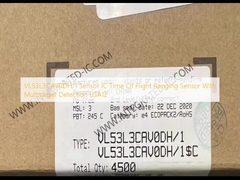 VL53L3CAV0DH/1 αισθητήρας IC χρόνος πτήσης αισθητήρας εμβέλειας με ανίχνευση πολλαπλών στόχων LGA12