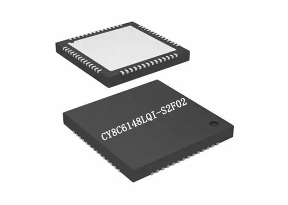 CY8C6148LQI-S2F02 τριανταδυάμπιτη συσκευασία ολοκληρωμένου κυκλώματος 68-VFQFN μικροελεγκτών λάμψης διπλός-πυρήνων