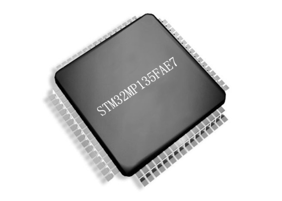 τριανταδυάμπιτος μικροελεγκτής MCU 1GHz φλοιών A7 βραχιόνων τσιπ STM32MP135FAE7 μικροελεγκτών