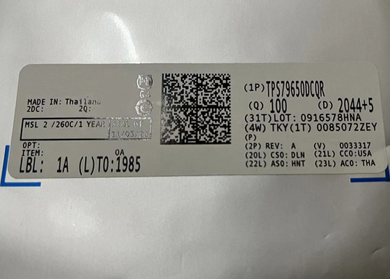 Ολοκληρωμένων κυκλωμάτων τσιπ TPS79650DCQR χαμηλός υπερβολικά χαμηλός θόρυβος ρυθμιστών 1A εγκατάλειψης γραμμικός