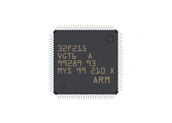 Η επιφάνεια ΛΆΜΨΗΣ 100-LQFP μικροελεγκτών MCU STM32F215VGT6 τοποθετεί το ολοκληρωμένο κύκλωμα μικροελεγκτών