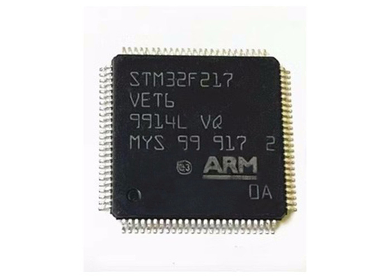 STM32F217VET6 τριανταδυάμπιτο 512KB ολοκληρωμένο κύκλωμα μικροελεγκτών ΛΆΜΨΗΣ ενσωματωμένο 100-LQFP