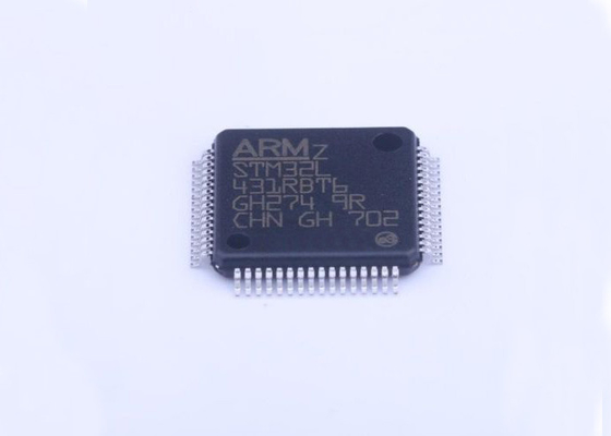 Βραχίονας φλοιός-M4 MCU STM32L431RBT6 FPU 80 ενσωματωμένο MHZ ολοκληρωμένο κύκλωμα μικροελεγκτών