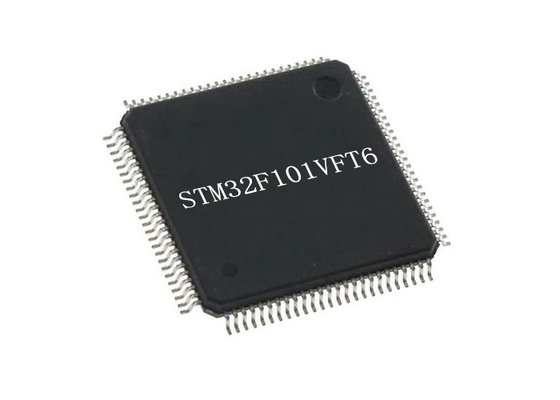 Ενιαίο τσιπ μικροελεγκτών μικροελεγκτών MCU LQFP100 36MHz πυρήνων STM32F101VFT6