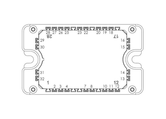 Τα αυτοκίνητα Mosfet ενοτήτων MSCSM70VM19C3AG IGBT πλαίσια σειράς τοποθετούν τις κρυσταλλολυχνίες