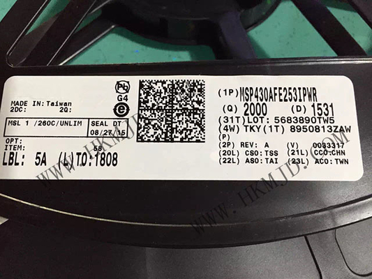 Μικροελεγκτής MCU MSP430AFE253IPWR Ενίσχυρος μικροελεγκτής 16 bit IC 2MHz 16KB FLASH 24-TSSOP