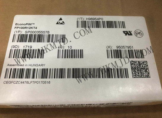 Φαρμακευτικές μονάδες IGBT FP100R12KT4 1200V 100A PIM Τρεις φάσεις διορθωτής εισόδου IGBT μονάδα