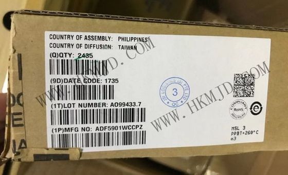 Συμπληρωμένο κύκλωμα Τσιπ ADF5901WCCPZ 2-Κανάλι PA έξοδος RF πομπός