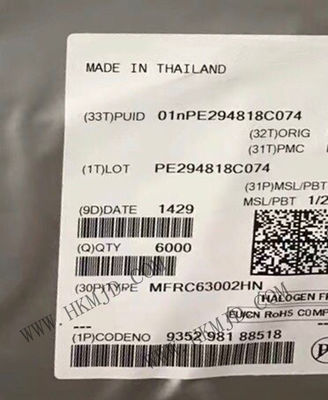 Συμπληρωμένο κύκλωμα chip MFRC63002HN 3V RFID Transponder IC 32-VFQFN