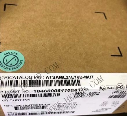 Μικροελεγκτής MCU ATSAML21E16B-MUT 10 κανάλι 48MHz 8Bit Ενσωματωμένο MCU VQFN32