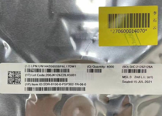 Συμπληρωμένο κύκλωμα chip SDR-8150-0-PSP302-TR-06-0 RF Transceiver IC BGA