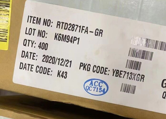 Τσιπ ολοκληρωμένου κυκλώματος RTD2871FA-GR 4K Smart Augmented Reality ή Virtual Reality TV SoC