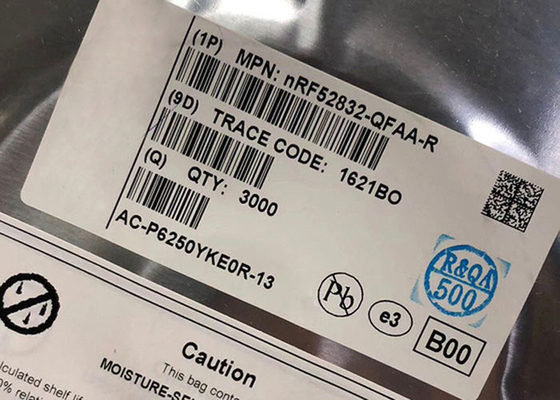 BT IC NRF52832 2.4GHz Πολυδιάστατο BT Χαμηλής Ενέργειας 5.4 SoC QFN-48 Πολυπρωτόκολλο SoC