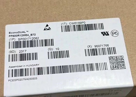 Αεροπορικές μονάδες IGBT FF600R12ME4B72 Μισή γέφυρα 1200V Τάξι 1200A 20mW IGBT μονάδα