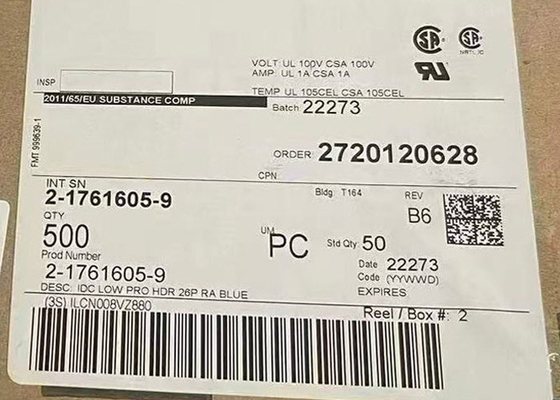 Συνδετήρες 2-1761605-9 Συνδετήρες καλωδίου προς το πίνακα 26Συνδετήρες καλωδίων με ταινία θέσης