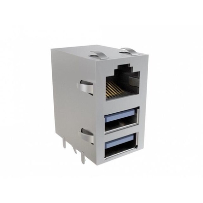 RJE361883201 Συνδέσεις 8POS RJE36 σειράς Combo-Stacked Modular Jack Connector