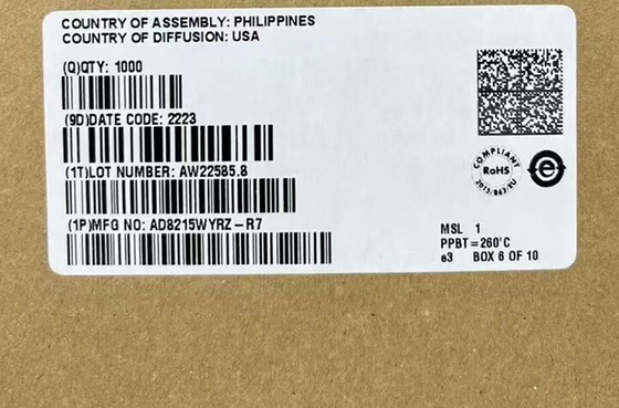 Συμπληρωμένο κύκλωμα chip AD8215WYRZ υψηλής τάσης ρεύματος Shunt Monitor