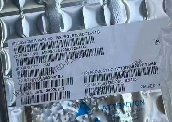 MX29GL512GDT2I-11G Μνήμη IC Chip 512Mbit NOR Flash Memory IC Πακέτο TSOP-56