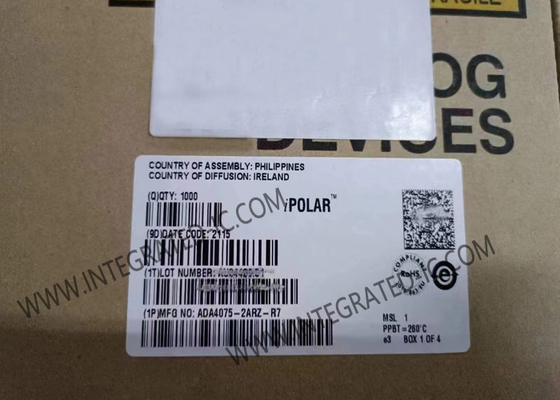 ADA4075-2ARZ Τσιπ ολοκληρωμένου κυκλώματος 6.5MHz Υπερβατώδης ενισχυτής θορύβου σε χαμηλή ισχύ