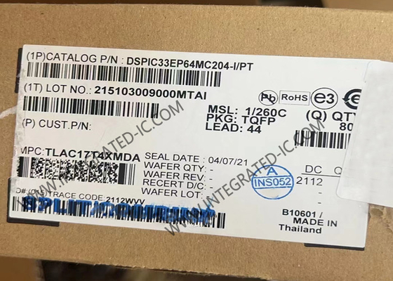 DSPIC33EP64MC204-I/PT Μικροελεγκτής MCU 16-bit Ψηφιακοί ελεγκτές σήματος TQFP-44
