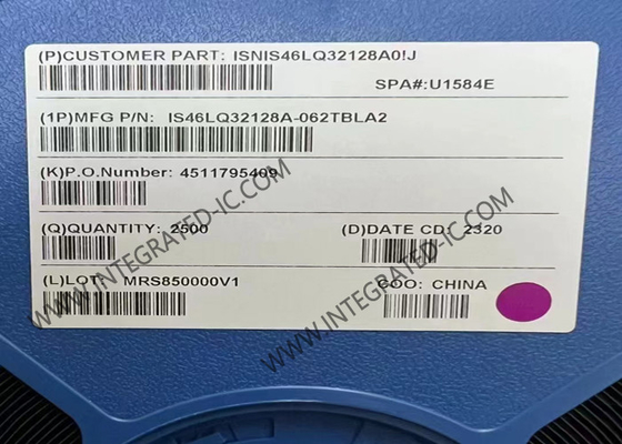 Μνήμη IC Chip IS46LQ32128A-062TBLA2 4Gbit 1.6GHz 3.5ns SDRAM Κινητή μνήμη IC