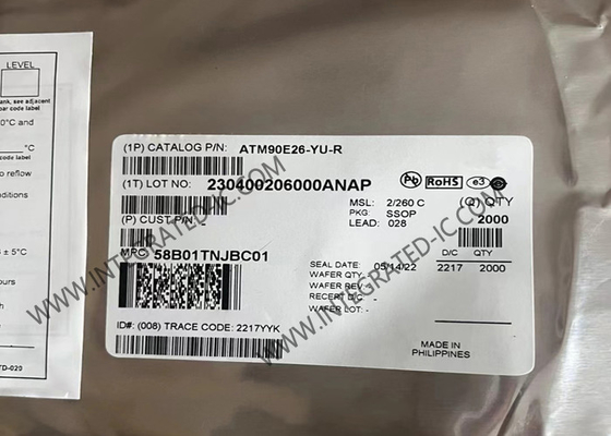 ATM90E26-YU Συνολικό κύκλωμα Τσιπ μετρητής ενέργειας IC SSOP-28 Μονόφαση μετρητή IC