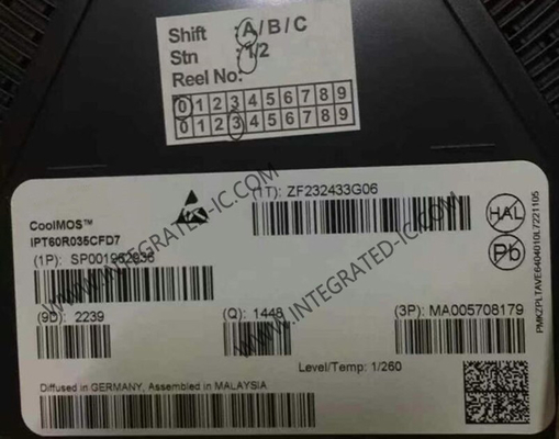 Συμπληρωματικό κύκλωμα IPT60R035CFD7 109nC 351W Power MOSFET Transistor HSOF8