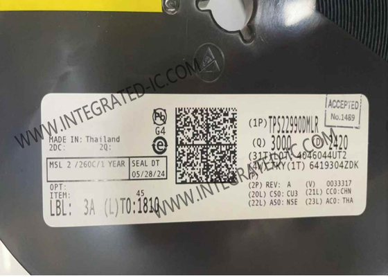 Τσιπ ολοκληρωμένου κυκλώματος TPS22990DMLR 3.9mΩ IC διακόπτη φόρτωσης με αντίσταση WSON-10