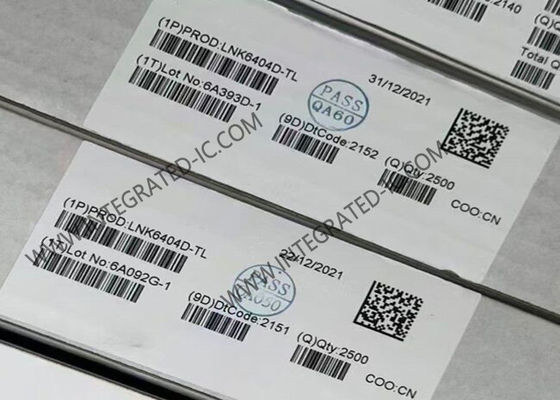 LNK6404D Τσιπ ολοκληρωμένου κυκλώματος ενεργειακά αποδοτικός ακριβής κανονισμός κύριας πλευράς CV/CC Switcher