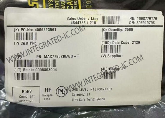 MAX77932BEWO Τσιπ ολοκληρωμένου κυκλώματος 8A μετατροπέας διπλής φάσης με διακόπτη-καταγωγέα