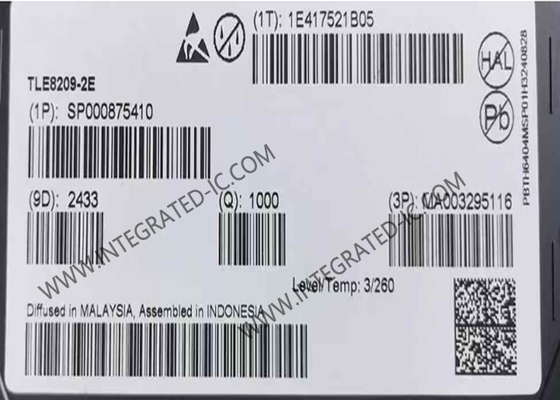 TLE8209-2E Integrated Circuit Chip 8.6A SPI Προγραμματιζόμενο H-Bridge IC PG-DSO-20