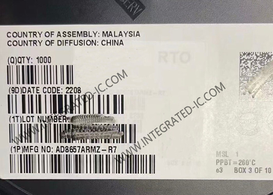 AD8657ARMZ Τσιπ ολοκληρωμένου κυκλώματος 18V λειτουργικός ενισχυτής MSOP-8 ενισχυτές ακριβείας