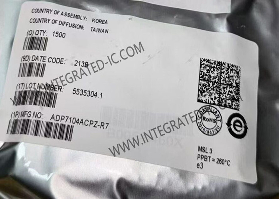 ADP7104ACPZ Chip ολοκληρωμένου κυκλώματος LDO Γραμμικοί ρυθμιστές 20V Γραμμικός ρυθμιστής χαμηλής πτώσης