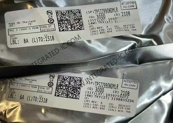 TPS22990NDMLR Τσιπ ολοκληρωμένου κυκλώματος 5.5V 10A 3.9 mΩ IC διακόπτη φόρτωσης με αντίσταση