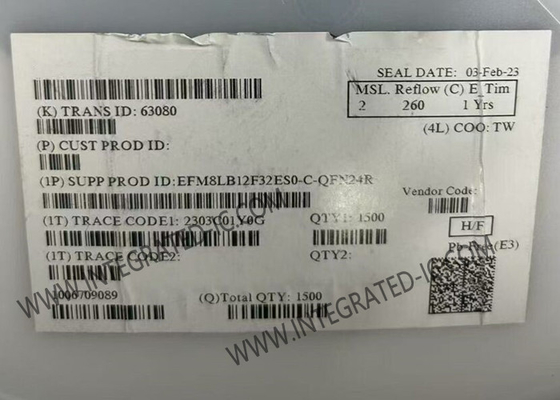 EFM8LB12F32ES0-C-QFN24R Μικροελεγκτής MCU 8-Bit 72MHz 32KB Flash Μικροελεγκτής IC 24-QFN Package