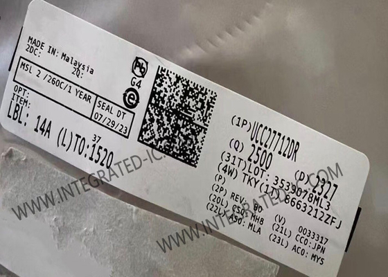 UCC27712DR Τσιπ ολοκληρωμένου κυκλώματος 620V Half Bridge Driver με Interlock