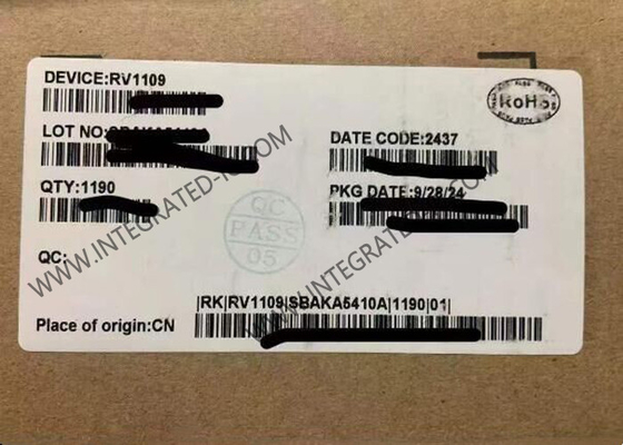 RV1109 επεξεργαστής τεχνητής νοημοσύνης chip υψηλής απόδοσης επεξεργαστής όρασης τεχνητής νοημοσύνης πακέτο BGA