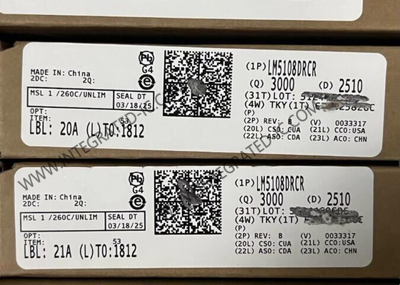 LM5108DRCR Integrated Circuit Chip 100V Gate Driver IC VSON10 Half Bridge Driver Ηλεκτρονική συσκευή για την προώθηση της πρόσβασης