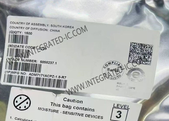 ADM7171ACPZ-1.8 Τσιπ ολοκληρωμένου κυκλώματος 1A Χαμηλή πτώση γραμμικού ρυθμιστή 6.5V CMOS LDO