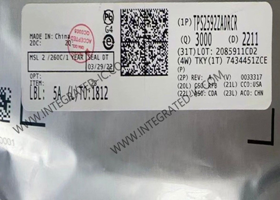 TPS2592ZADRCR Integrated Circuit Chip eFuse IC VSON10 Ηλεκτρονικός ρυθμιστής ασφάλειας