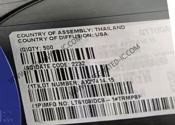 LT6108IDCB-1 Chip ολοκληρωμένου κυκλώματος Υψηλό πλευρικό ενισχυτή αισθητήρα ρεύματος με αναφορά και συγκριτή