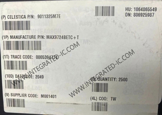 MAX9724BETC Ολοκληρωμένο Κύκλωμα Chip Στερεοφωνικού Ενισχυτή Ακουστικών 60mW Ενισχυτές Ήχου