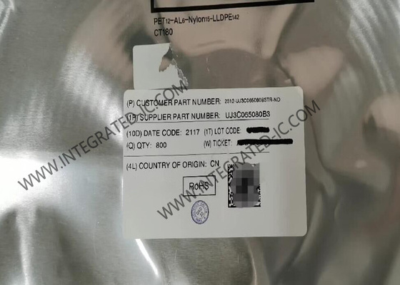 Συμπληρωμένο κύκλωμα UJ3C065080B3 25A N-Channel SiC FET Τρανζιστοί TO-263-3
