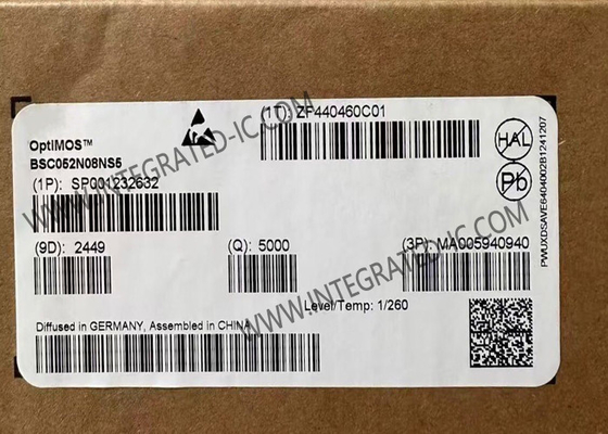 BSC052N08NS5 Ολοκληρωμένο Κύκλωμα Chip 80V OptiMOS™ 5 Power MOSFET Τρανζίστορ για Εφαρμογές Τηλεπικοινωνιών