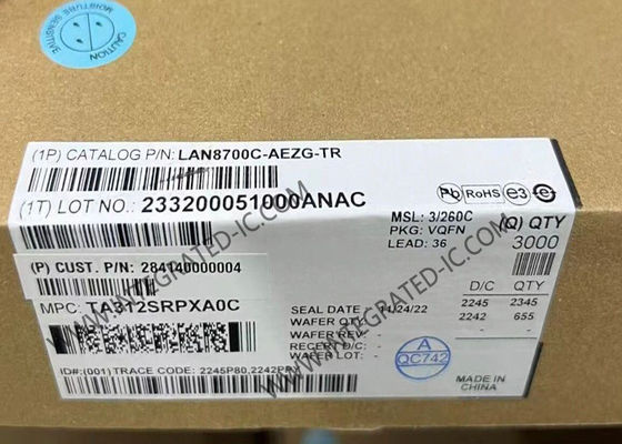 LAN8700C-AEZG Ethernet IC 10/100 Base-T/TX Ethernet Πληροφορευτής φυσικού στρώματος