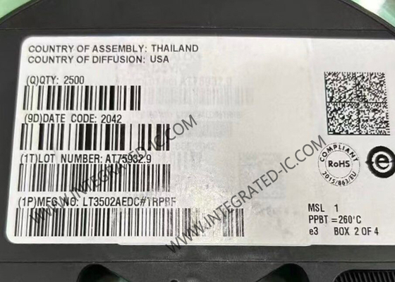 LT3502AEDC Integrated Circuit Chip 2.2MHz 500mA Step-Down Ρυθμιστές DFN-8 Πακέτο
