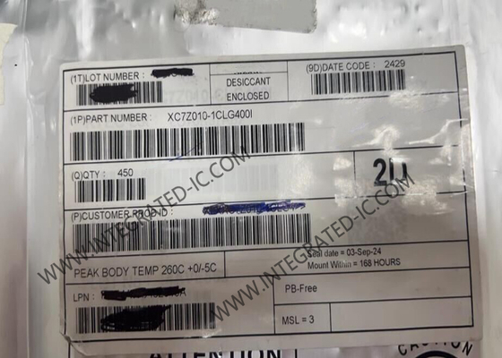 Γενικός σκοπός XC7Z010-1CLG400I 28K Λογικά κύτταρα πεδίο Προγραμματιστέας πύλη συστοιχία